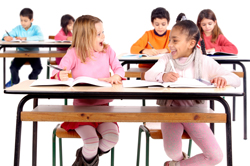 A picture of children in a classroom